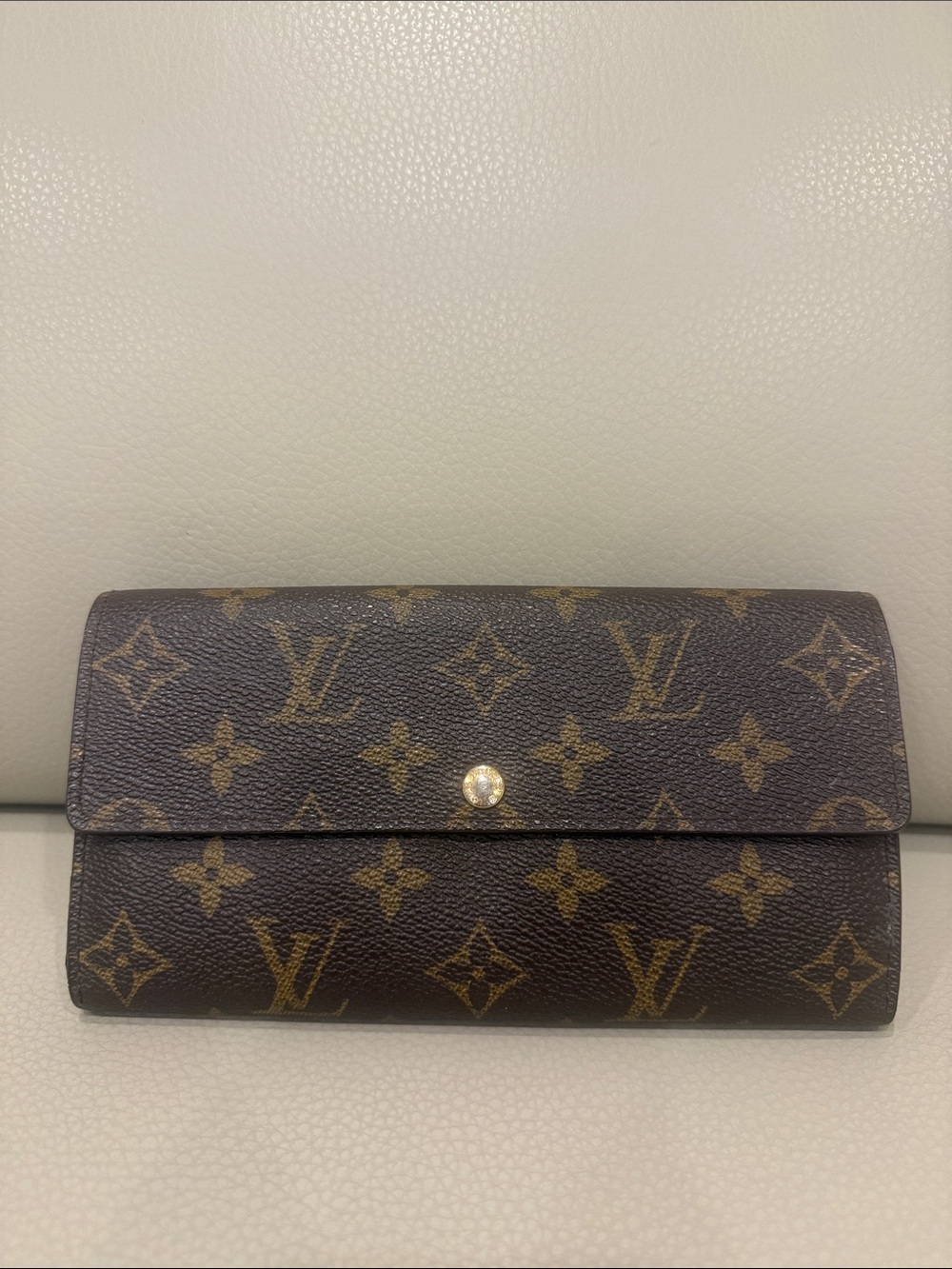 Louis Vuitton Monogram Sarah Wallet Long Wallet